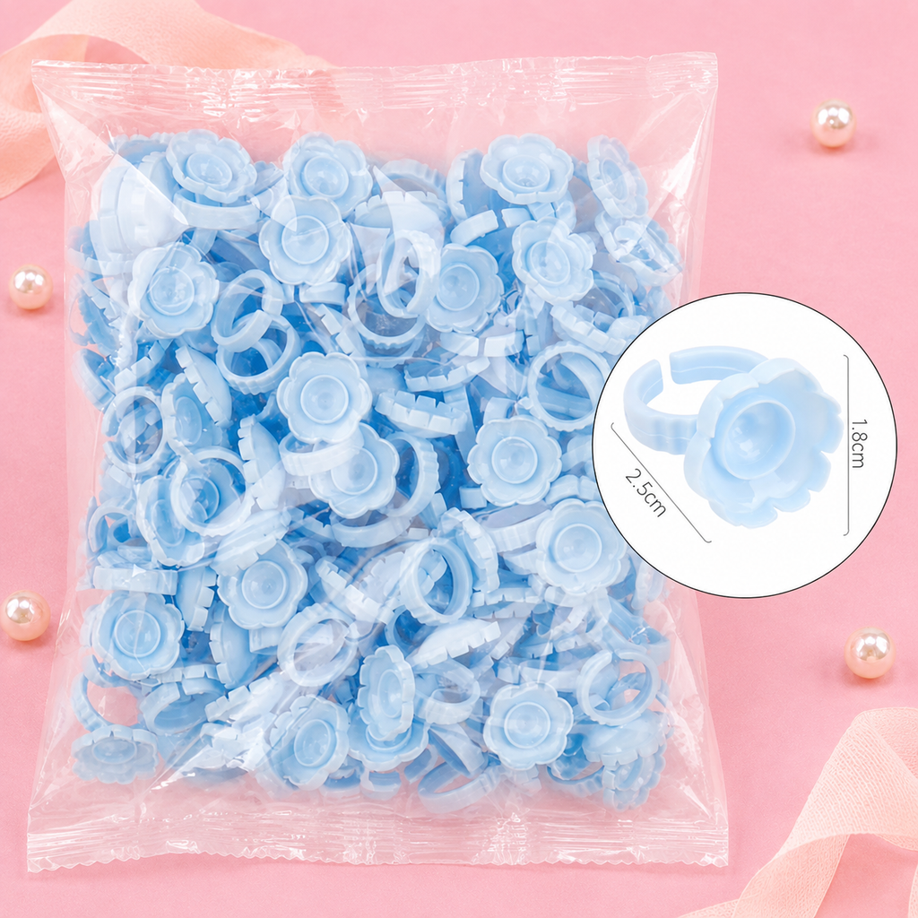 "NEW" Flower Shape Glue Ring