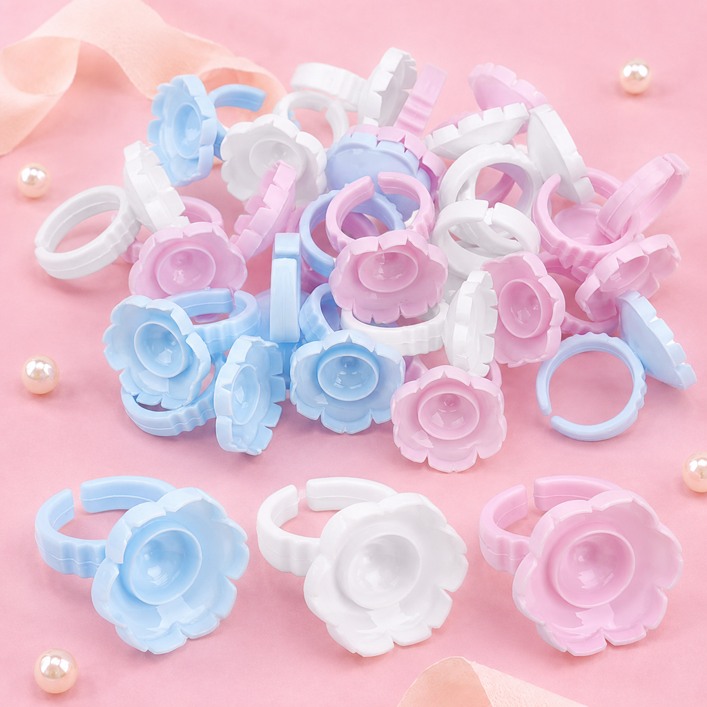 "NEW" Flower Shape Glue Ring