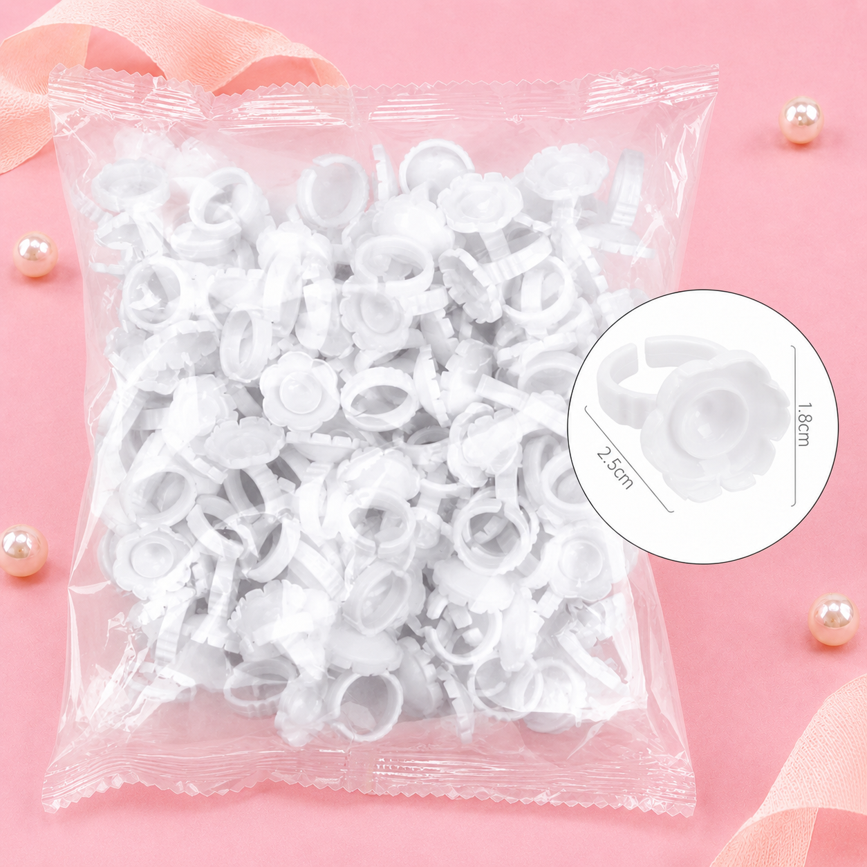 "NEW" Flower Shape Glue Ring