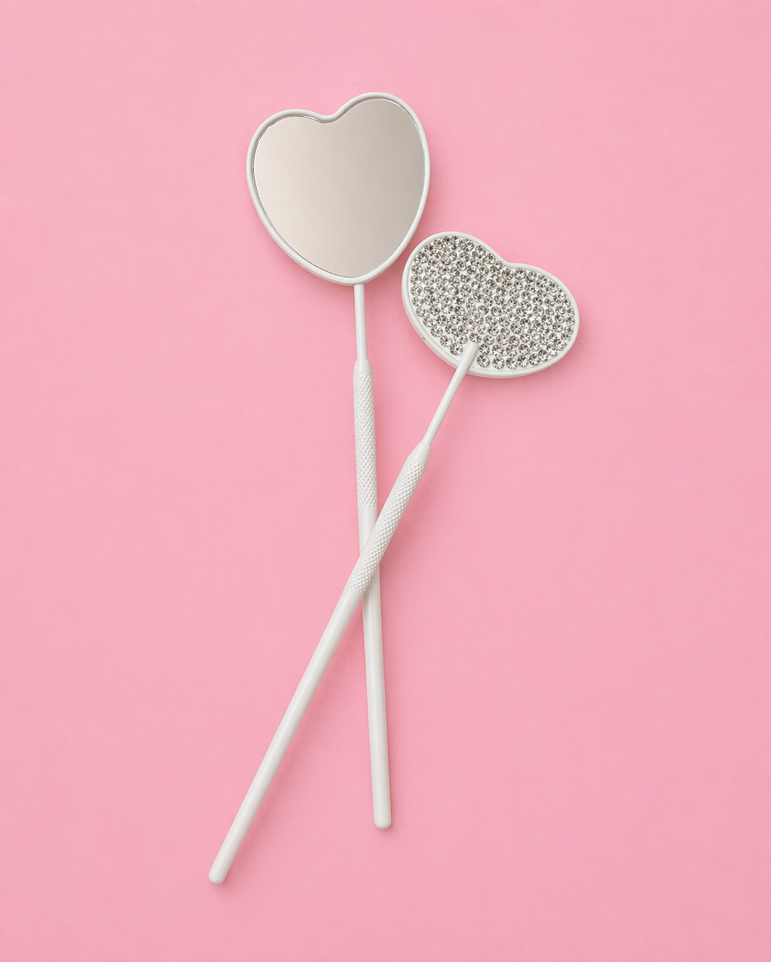 Gilded Elegance Luxe Rhinestone Dental Mirror