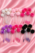 Fluffy Pom Pom Mascara Wands