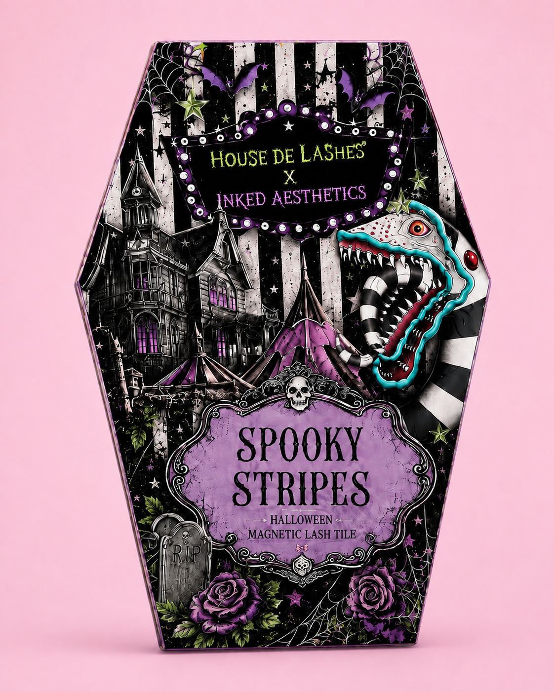Spooky Stripes Magnetic Lash Tile | Afterlife Collection