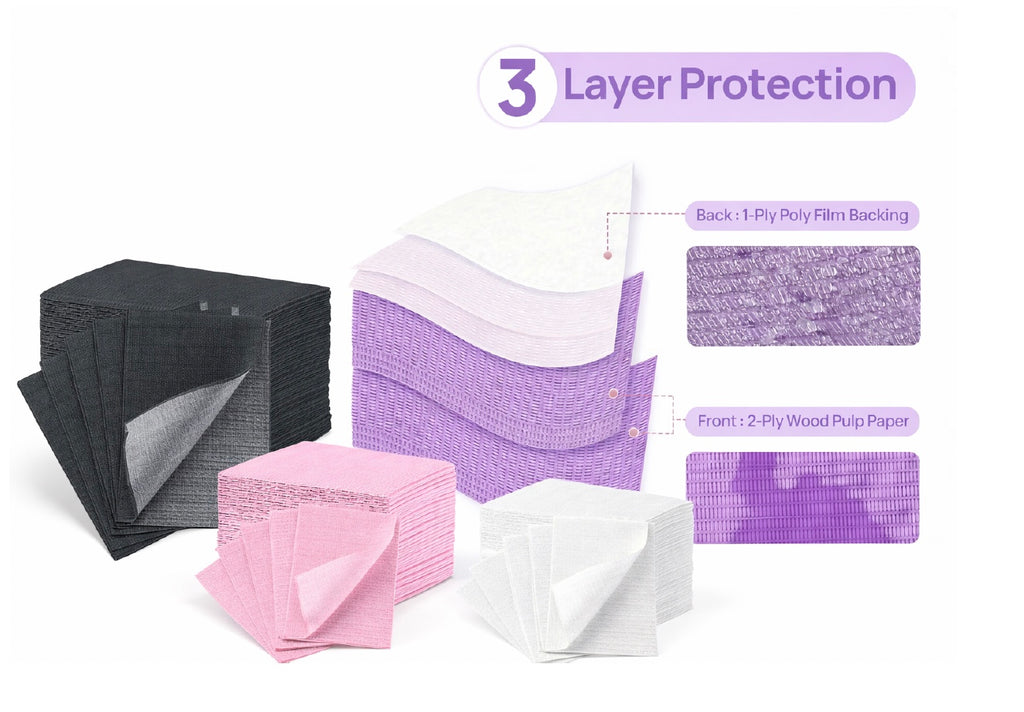 Disposable Lash Bibs (Protective Workstation Covers)