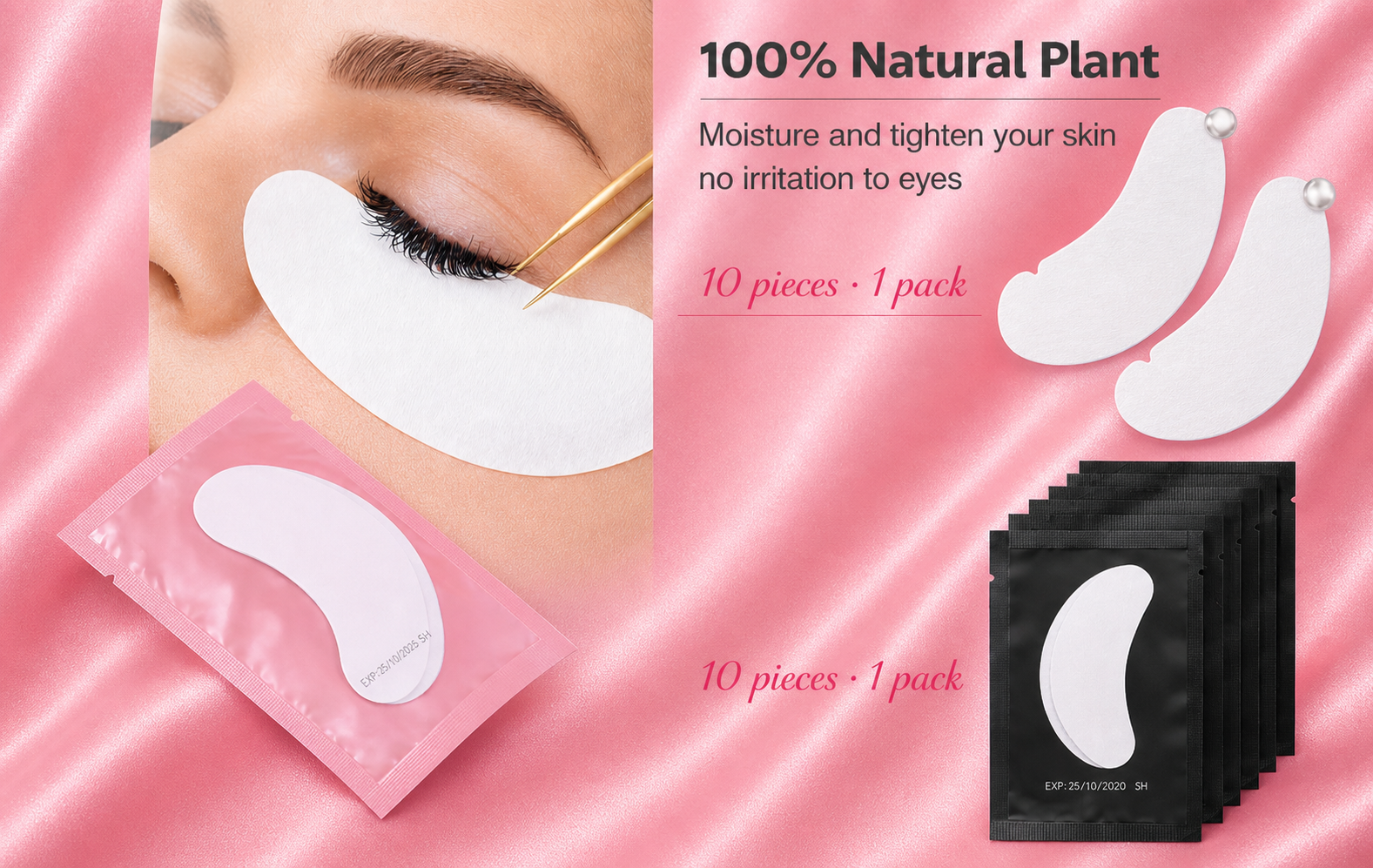 Seamless Hydrogel Eye Pads